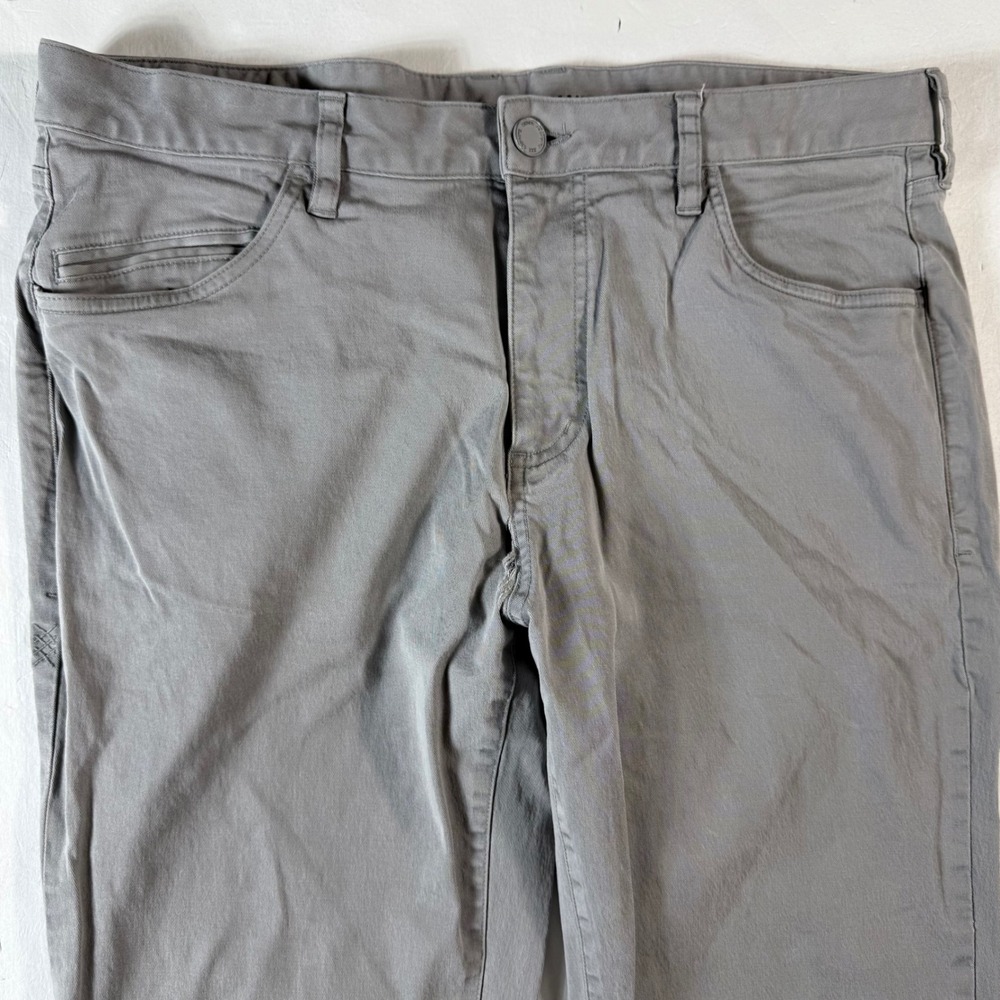 RHONE Mens 34x30‎ Gray Commuter Pants Lyocell Cotton Spandex Slim Fit